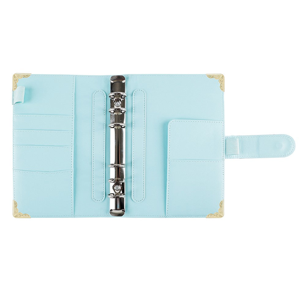 A6 Budget Binder Cash Planner System Organizer with Money Budget Envelopes Light Blue