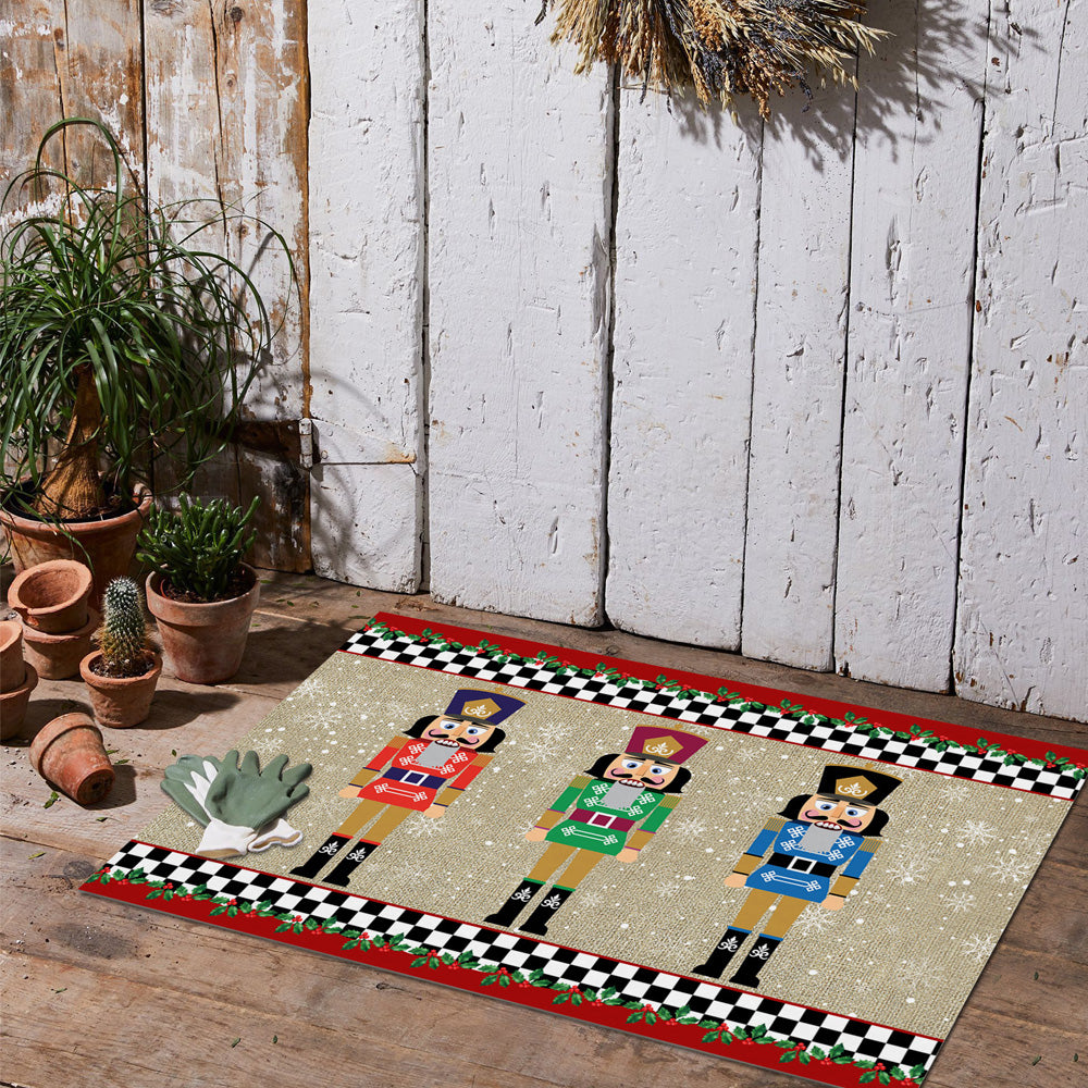 40x60cm Christmas Nutcracker Doormat Xmas Floor Mat Style 1