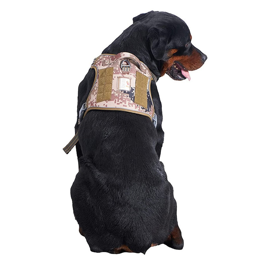 No Pull Reflective Pet Dog Harness Pet Vest Camo S Size