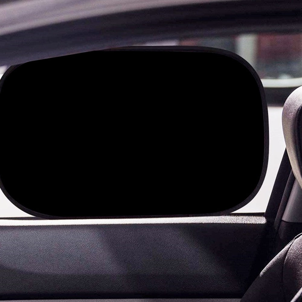 2Pcs Car Side Window Sun Sunshade Cover Black