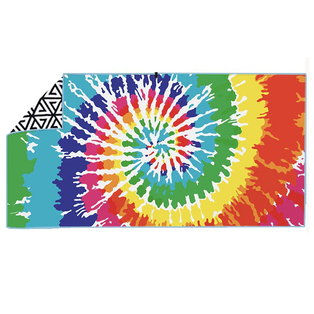 180x80cm Rainbow Printed Beach Towel Microfiber Quick Dry Absorbent Towel