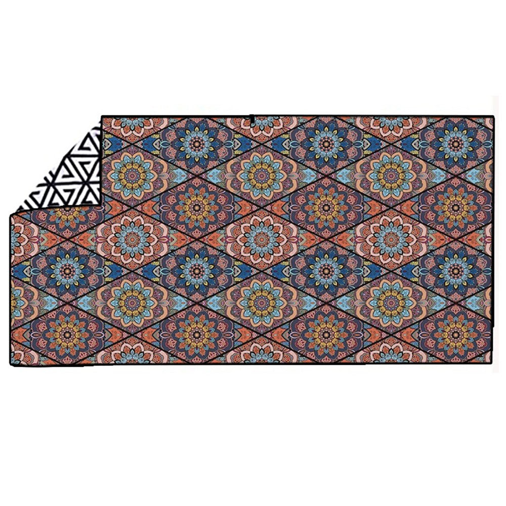 180x80cm Retro Printed Beach Towel Microfiber Quick Dry Absorbent Towel