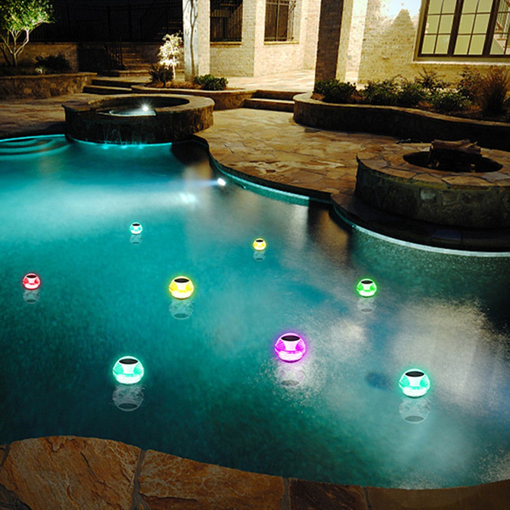 1Pc Solar Pool Floating Ball Light Outdoor Garden Pool Decoration Night Light