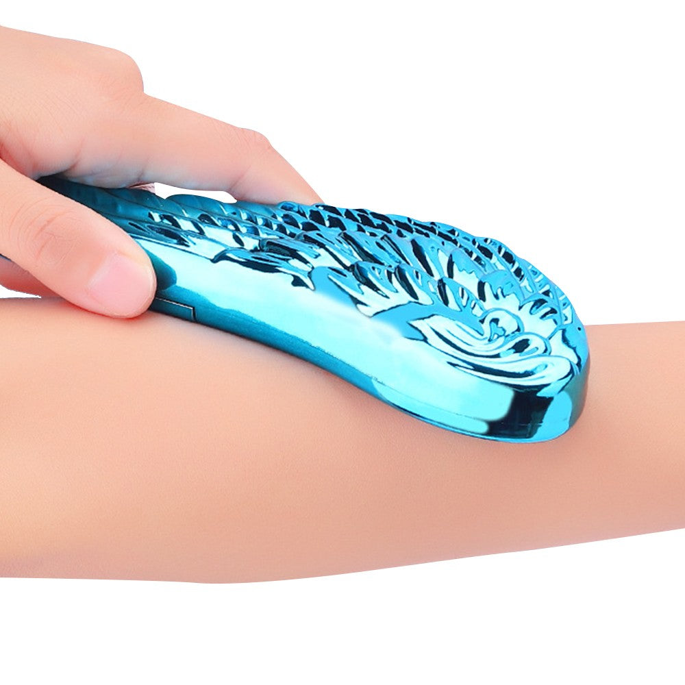 Manual Nano Hair Eraser Painless Hair Remover Tool for Back Arms Legs Blue