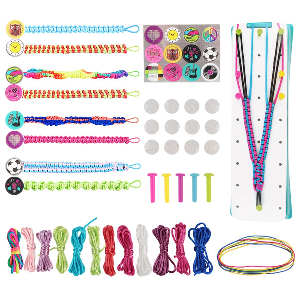Girls DIY Braiding Bracelet Set Charm Bracelet Making Kit Jewellery Making Kit