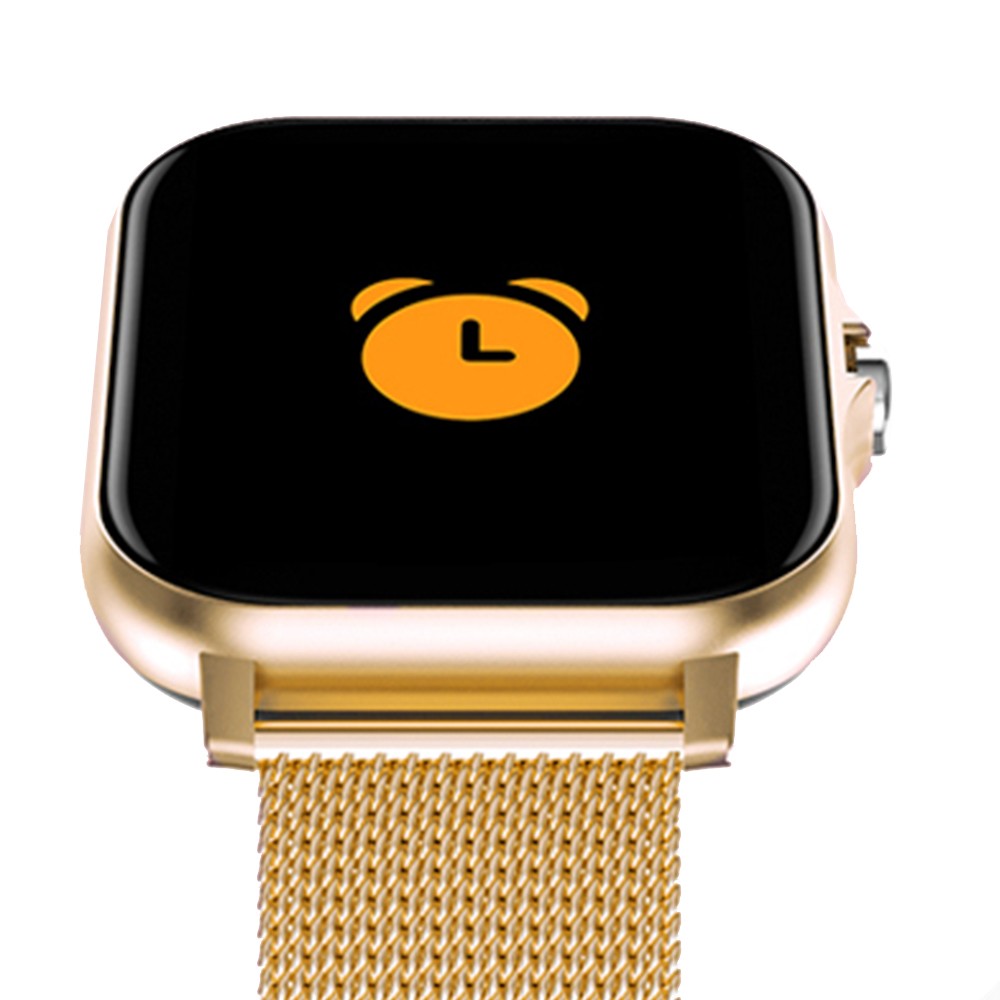 Bluetooth Smart Watch Heart Rate Monitor with Magnetic Charging Cable Gold