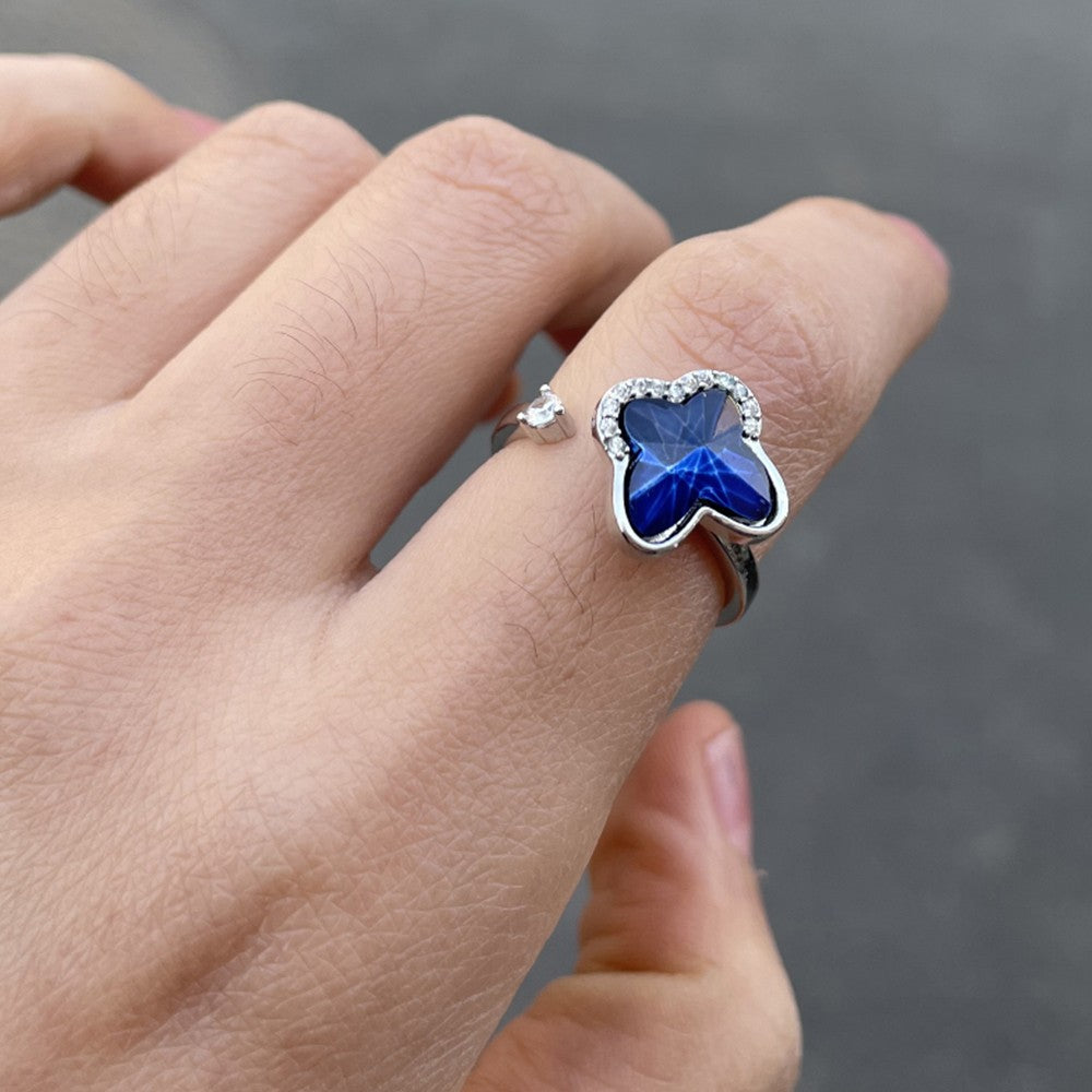 Adjustable Opening Ring Fidget Spinner Ring Stress Relief Ring Butterfly Style