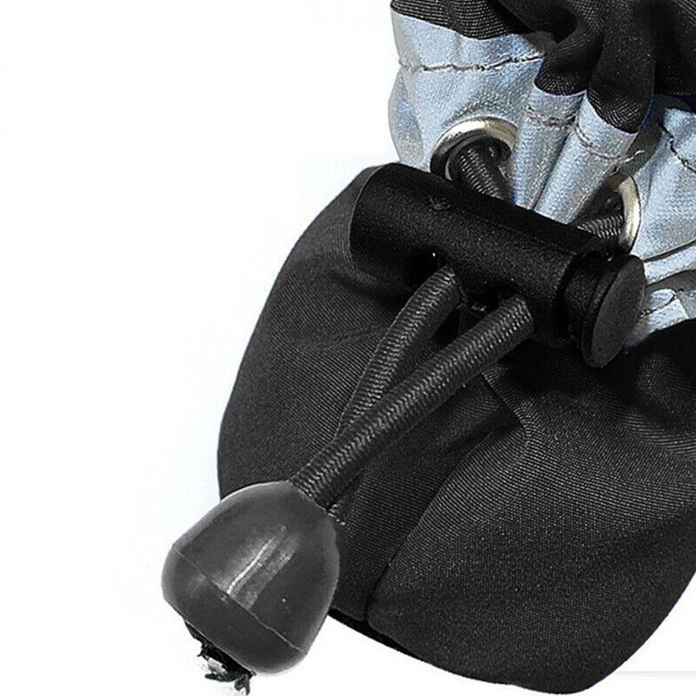 4Pcs Anti Slip Pet Dog Shoes Protective Rain Boots Pet Socks Booties Black S