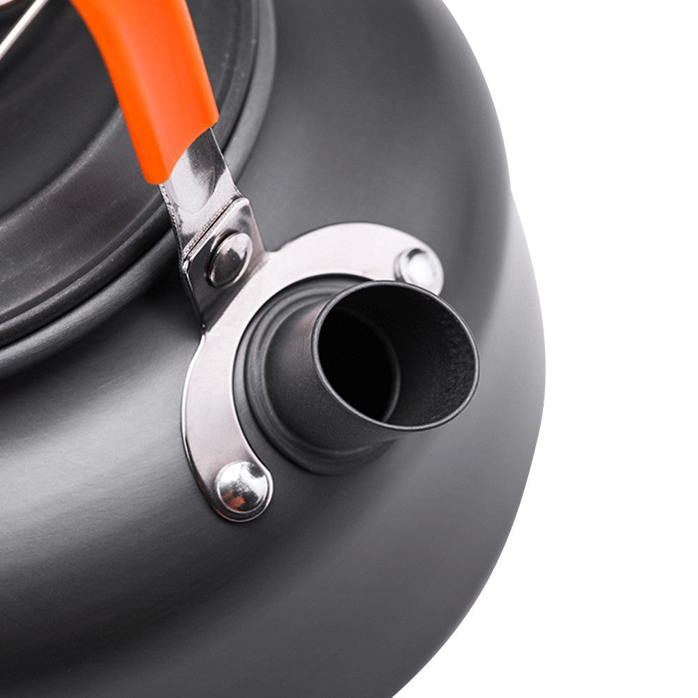 Set of 10Pcs Portable Camping Cookware for Outdoor Camping Hiking Picnic Orange