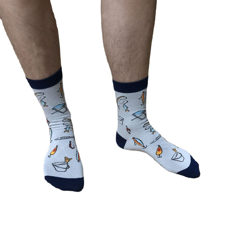 Pair of Unisex Funny Sport Socks I Would Rather Be Fishing