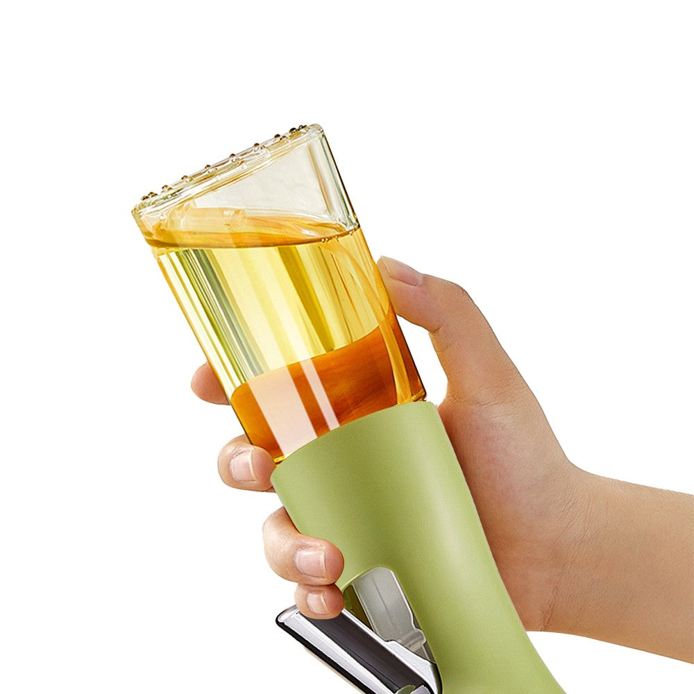 240ml Kitchen Glass Oil Sprayer Olive Oil Spray Bottle Canola Oil Spritzer Green