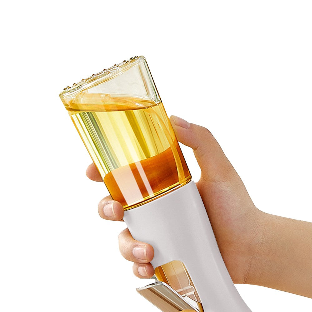 240ml Kitchen Glass Oil Sprayer Olive Oil Spray Bottle Canola Oil Spritzer White