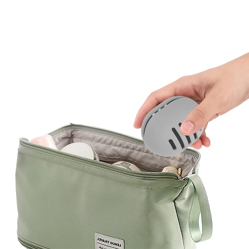 2Pcs Silicone Makeup Sponge Holder Shatterproof Beauty Make Up Blender Case Grey