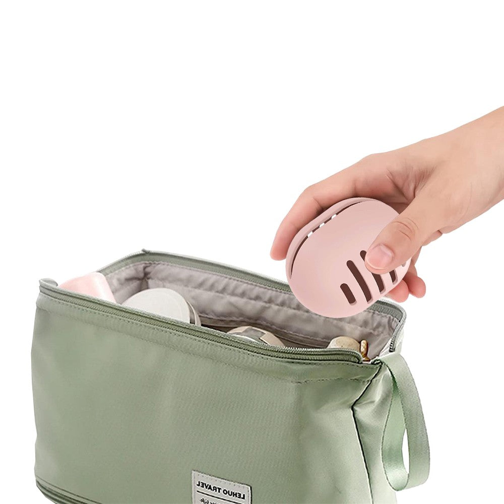 2Pcs Silicone Makeup Sponge Holder Shatterproof Beauty Make Up Blender Case Pink