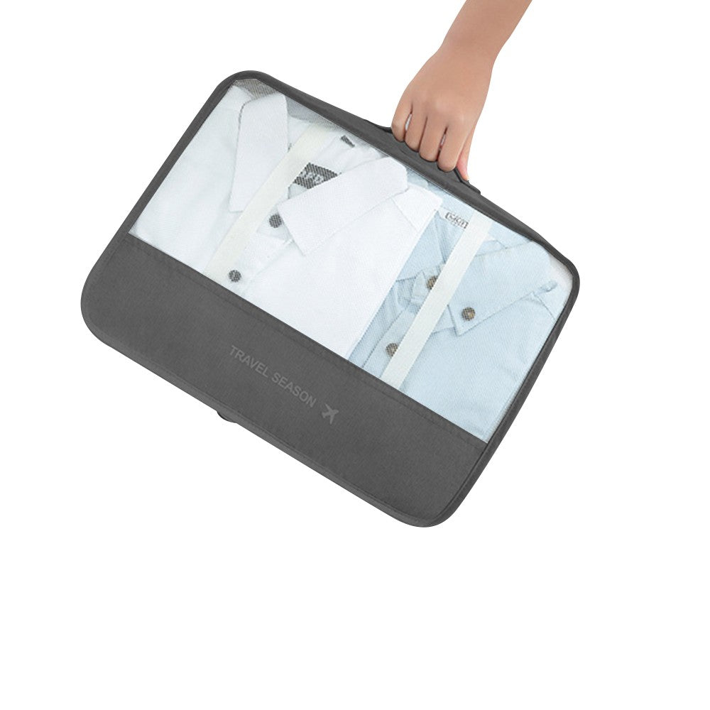 9Pcs Travel Packing Cubes Toiletry Bag Cosmetic Organizers Shoes Bag Black