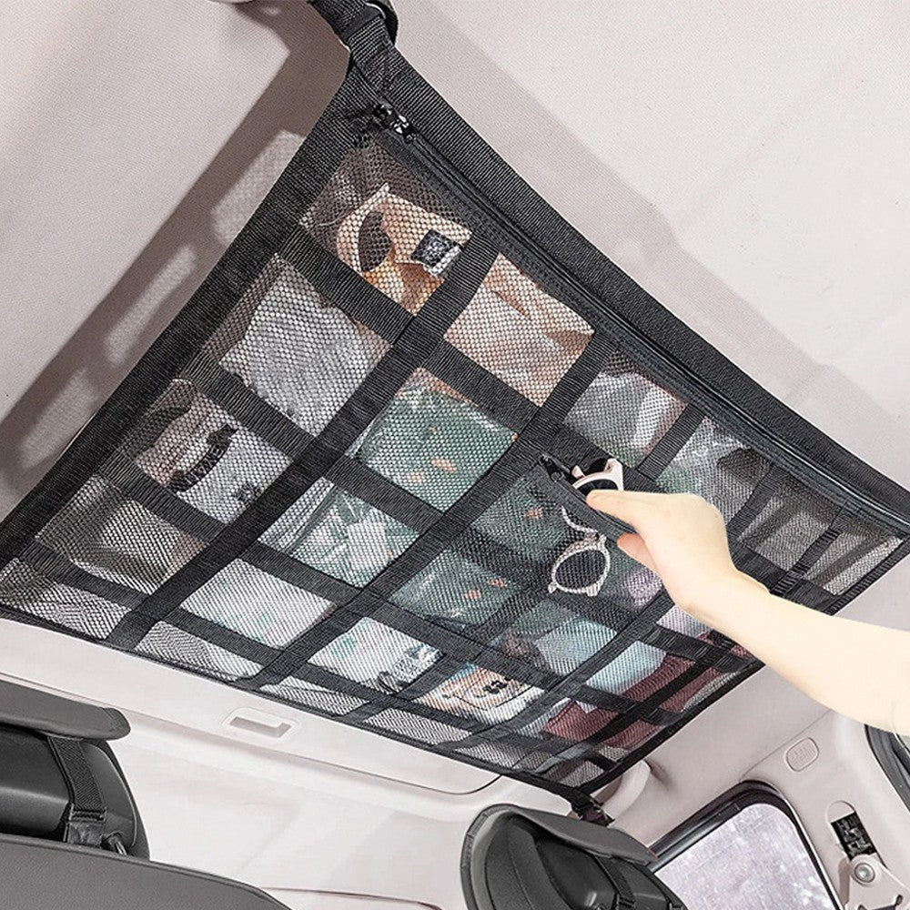 Universal Car Roof Ceiling Storage Bag Net Pouch Ceiling Organizer Pocket S Size
