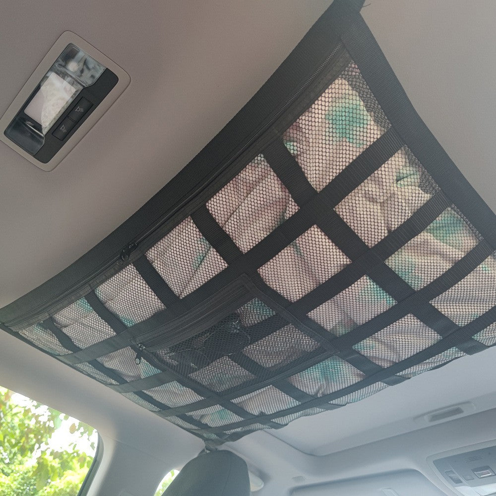 Universal Car Roof Ceiling Storage Bag Net Pouch Ceiling Organizer Pocket S Size
