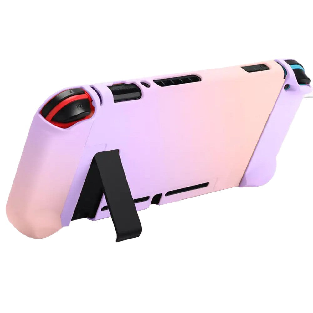 For Nintendo Switch Dockable Case Protective Cover Console JoyCon Grip Case Purple