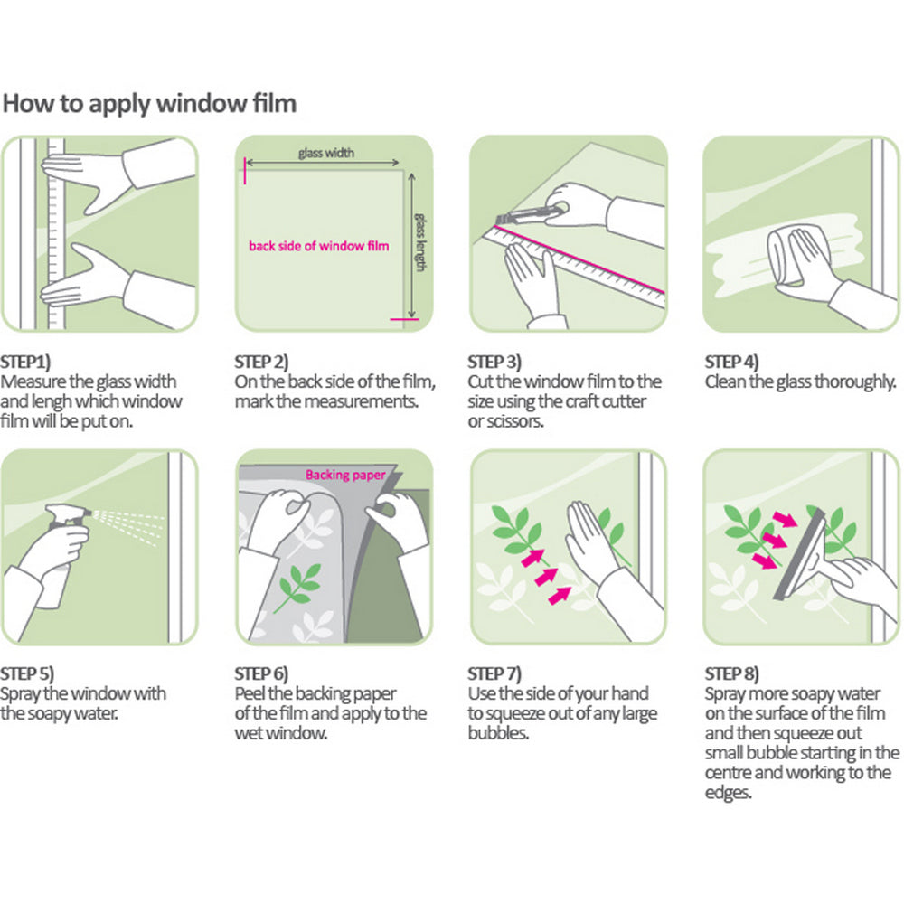 Orchid Flower Blossom Cling Stained Glass Window Film Sticker Home Decor