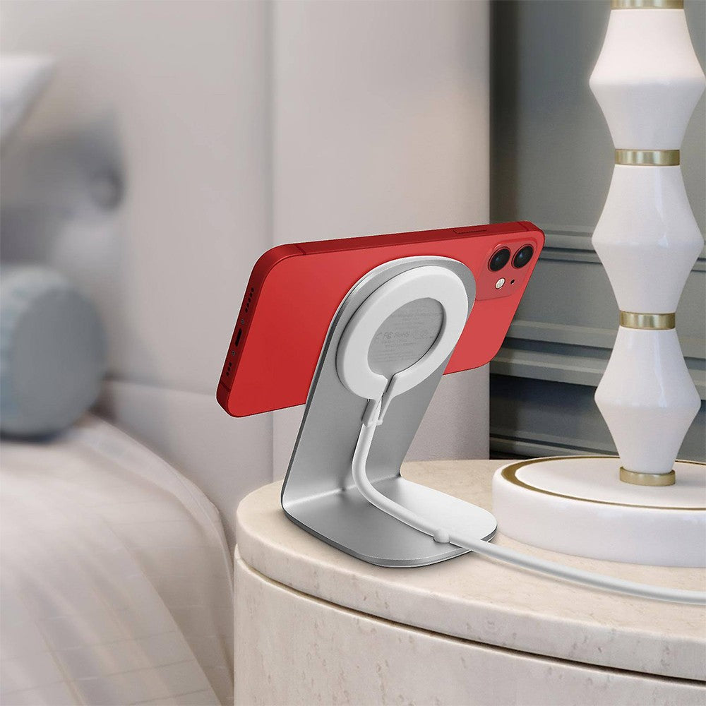 15W Qi Magnetic Fast Charger with Phone Holder Wireless Charging Station Charging Dock Stand