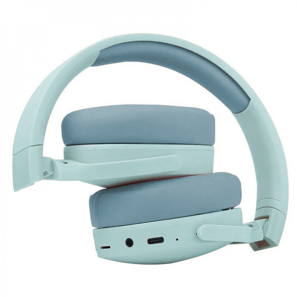 Bluetooth Headset Foldable Wireless Headphones Stereo Over Ear Headphone Blue