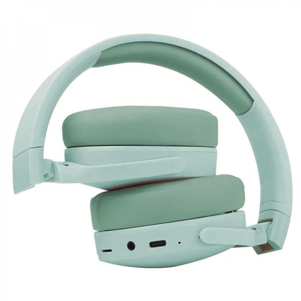 Bluetooth Headset Foldable Wireless Headphones Stereo Over Ear Headphone Green