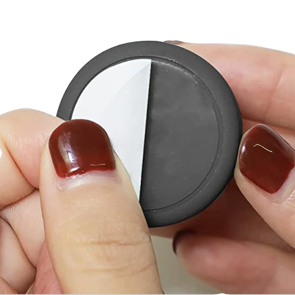 4Pcs Multifunctional Silicone Hooks Self Adhesive Toothbrush Holder Plug Holder for Home Office Black