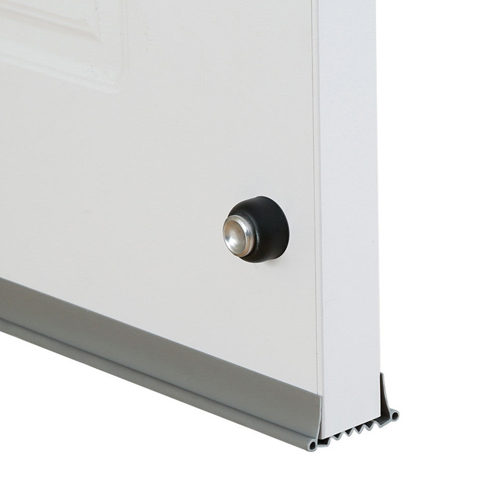 96cm Door Draft Stopper Under Door Gap Sealing Strip Door Bottom Seal Strips Grey