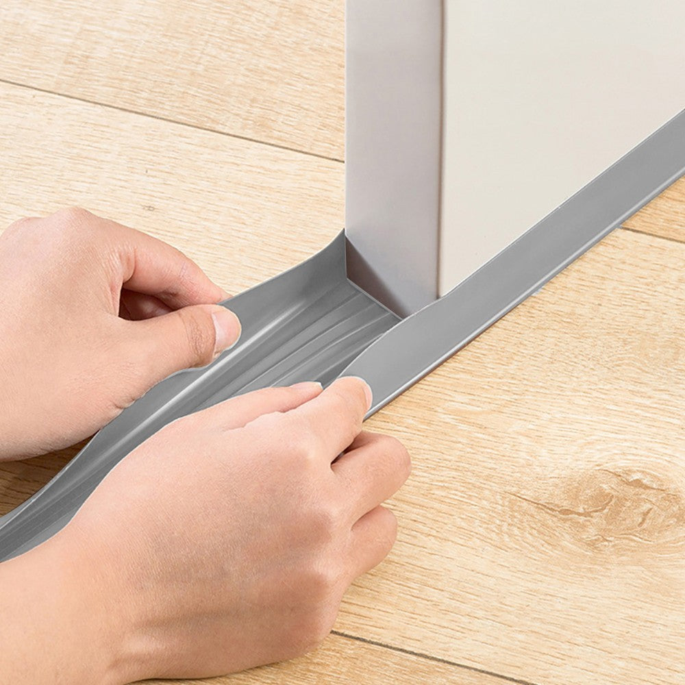 96cm Door Draft Stopper Under Door Gap Sealing Strip Door Bottom Seal Strips Grey
