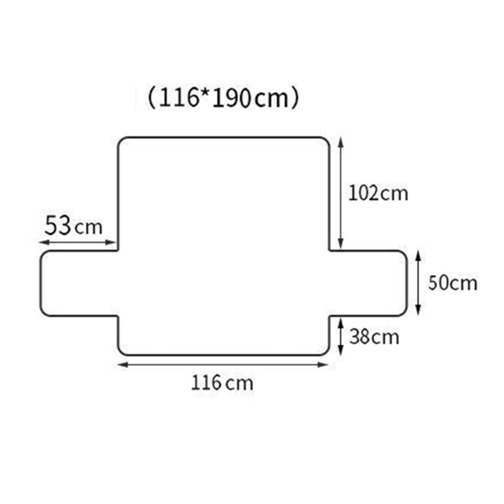 2-Seater T-Shaped Sofa Cover Leaves Printed Couch Cover Non Slip Sofa Slipcover Furniture Protector Gyan