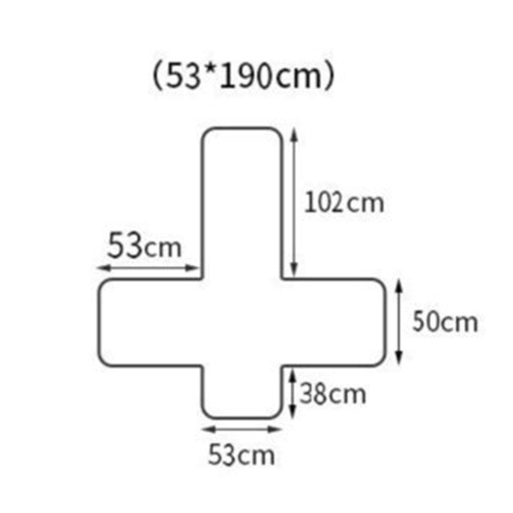 1-Seater T-Shaped Sofa Cover Leaves Printed Couch Cover Non Slip Sofa Slipcover Furniture Protector Gyan