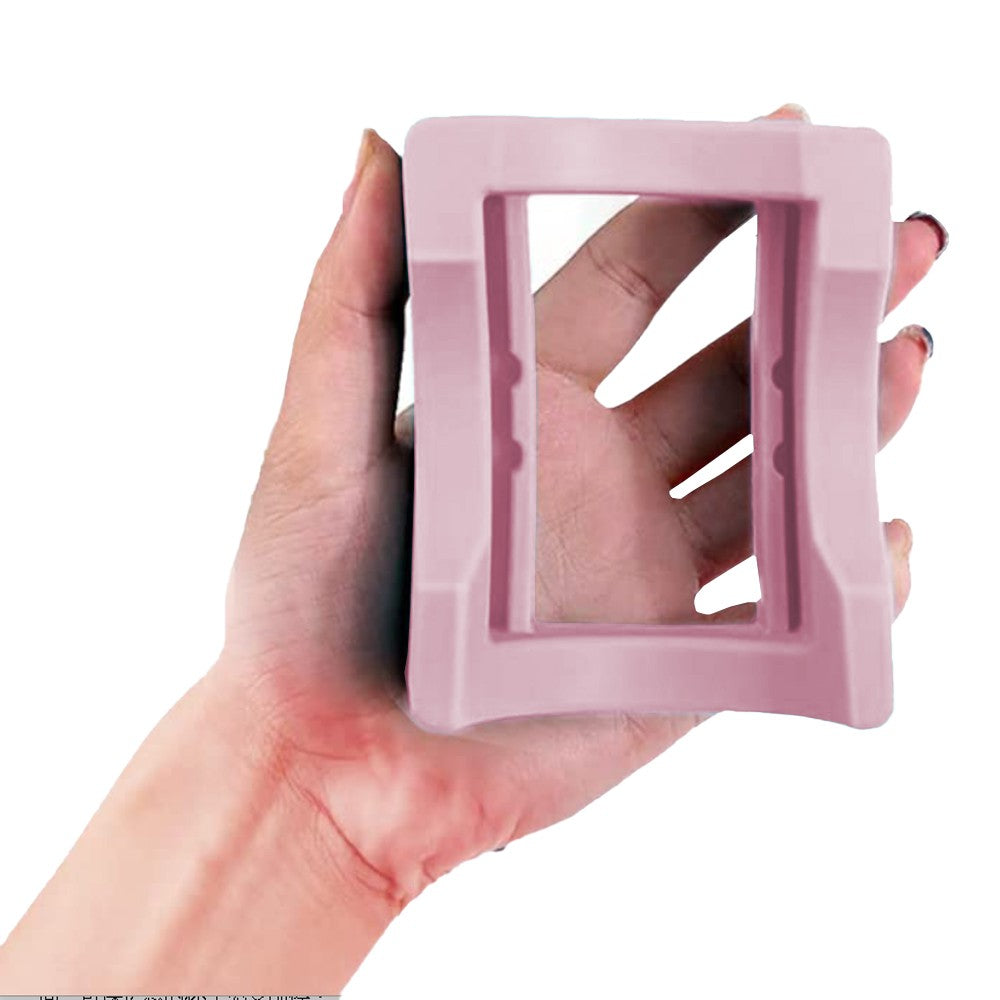 Silicone Cup Cradle Holder for Tumblers with Felt Decal Scraper for Crafting DIY Decals Pink