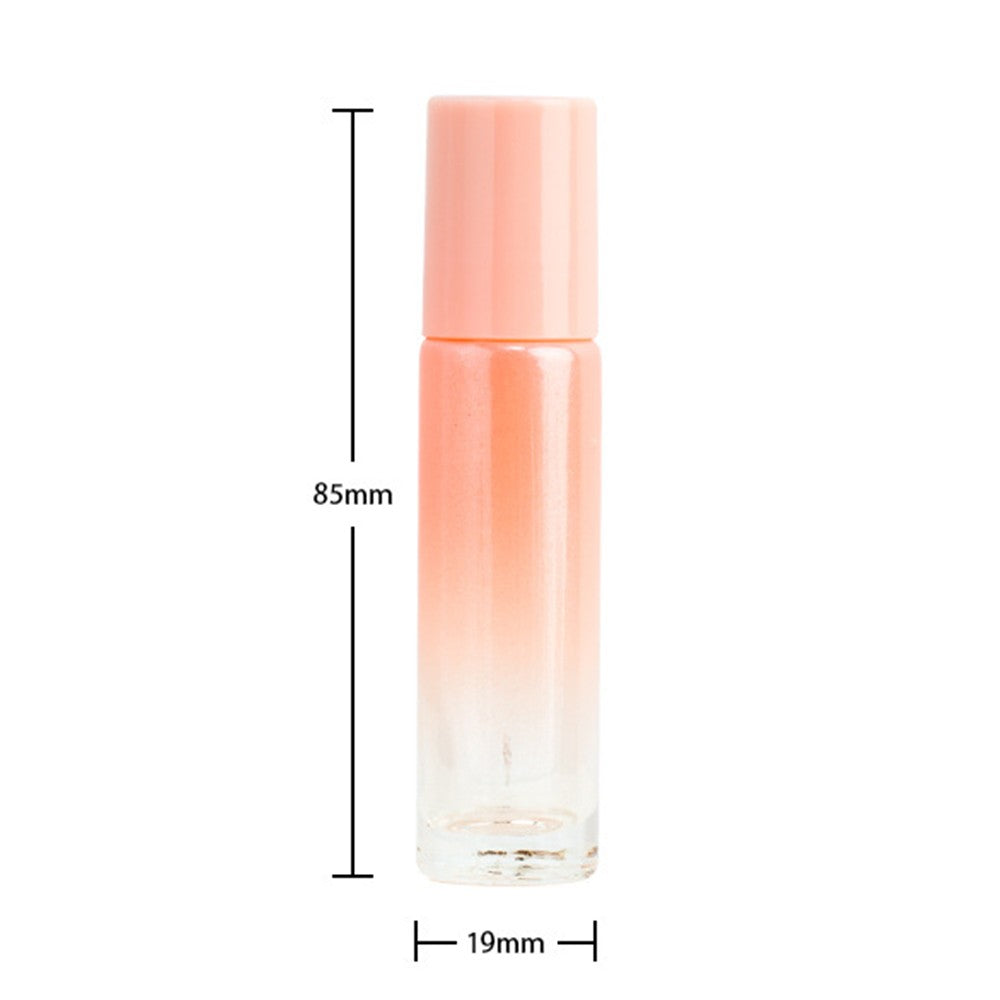 5Pcs 10ml Refillable Essential Oil Roller Ball Bottles Roll on Bottles Essential Oil Dispensing Glass Bottles Random Color
