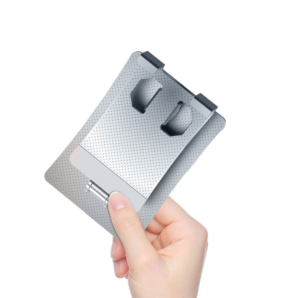 Silver Foldable Desktop Phone Holder Adjustable Table Cell Phone Stand Phone Accessories