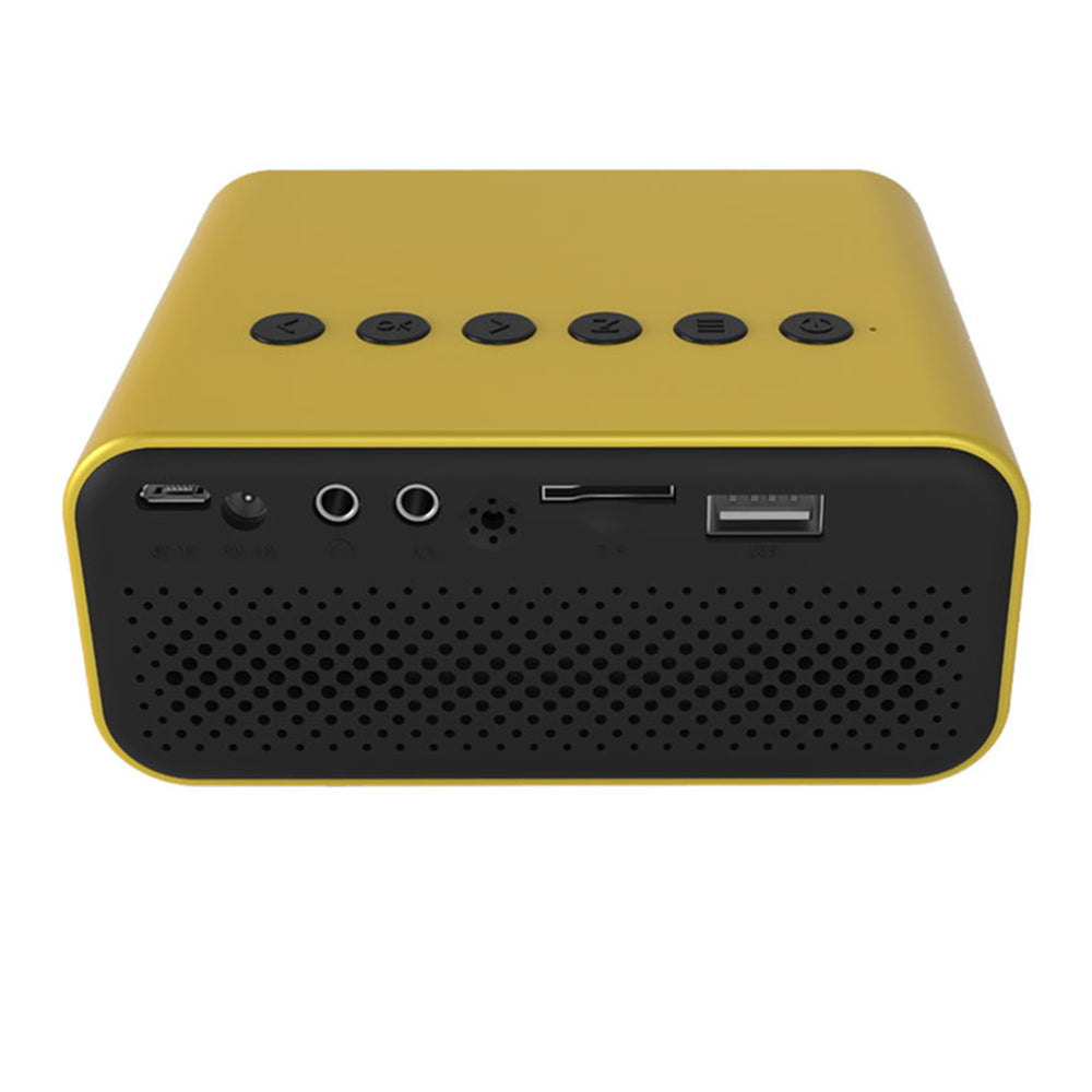240P Portable USB Mini Projector Home Projector Movie Video Projector Yellow