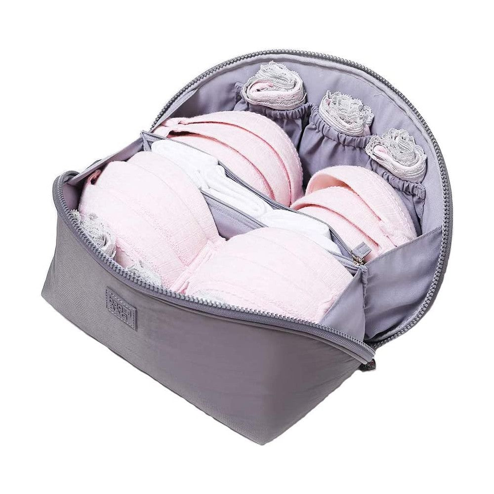 Travel Underwear Storage Bag Portable Bra Packing Organizer Lingerie Pouch Grey