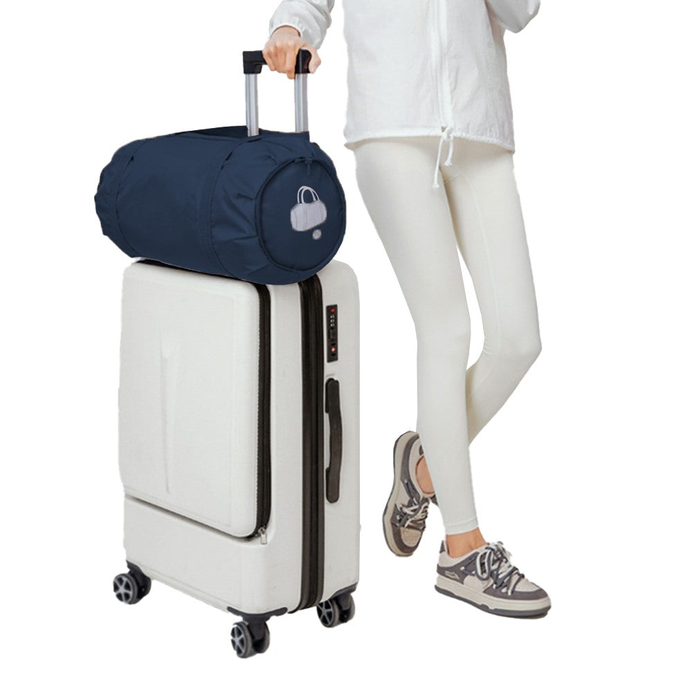 Foldable Duffel Bag Sports Gym Bag Yoga Bag with Inner Pocket Blue