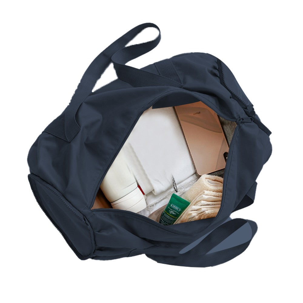 Foldable Duffel Bag Sports Gym Bag Yoga Bag with Inner Pocket Blue