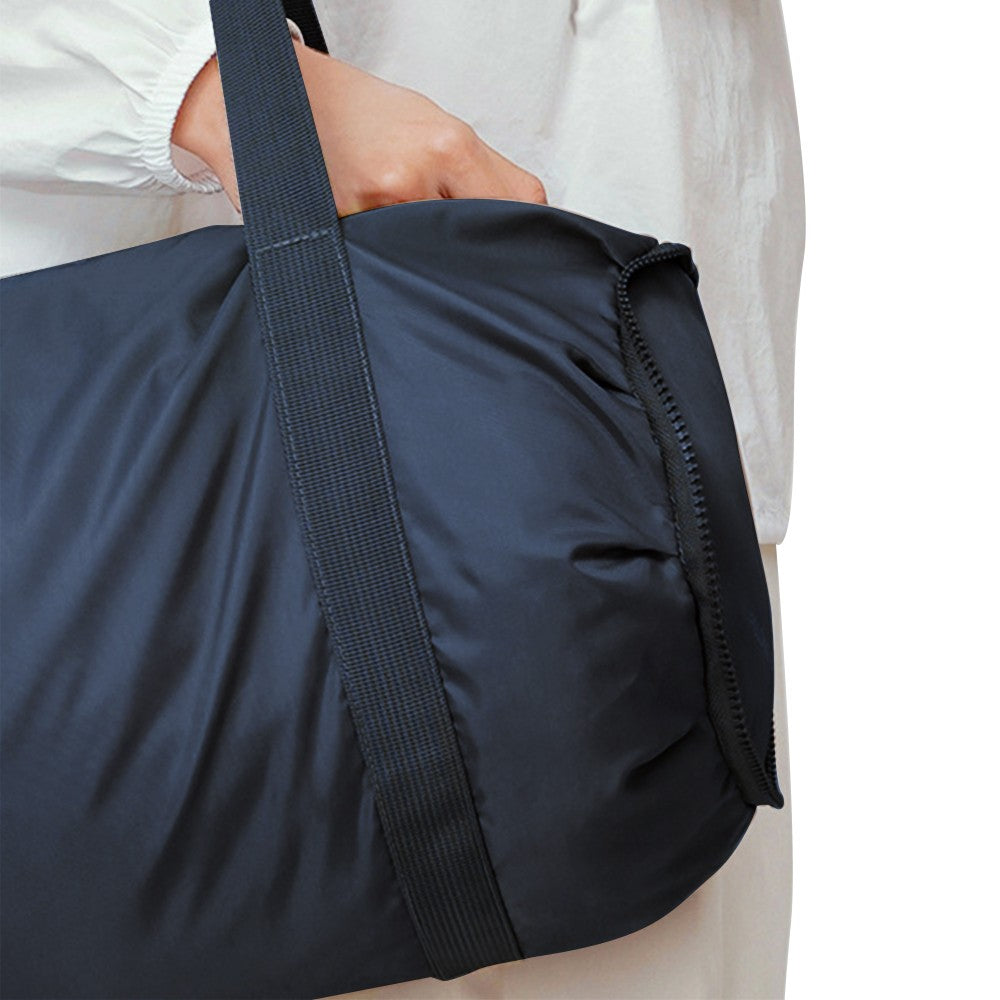 Foldable Duffel Bag Sports Gym Bag Yoga Bag with Inner Pocket Blue