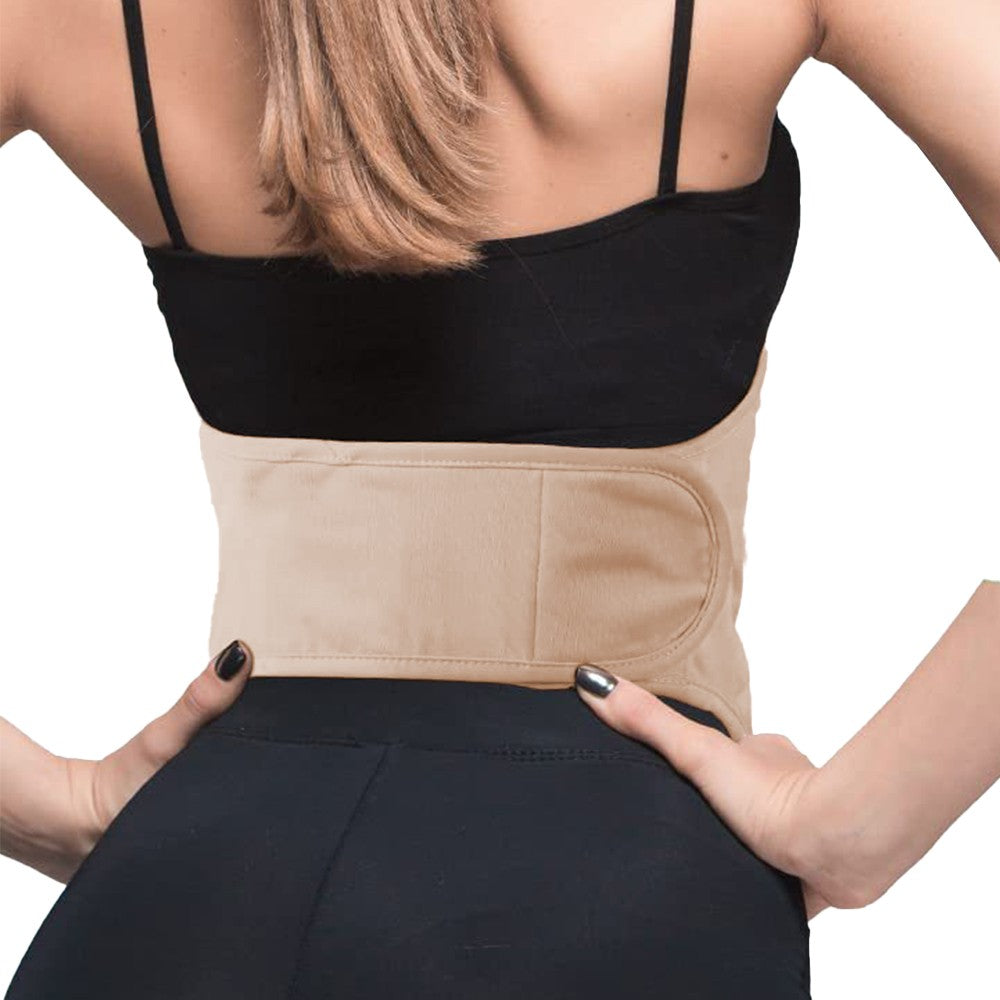 2Pcs Castor Oil Waist Pack and Neck Pack Set Reusable Compress Castor Oil Wrap Pack Khaki