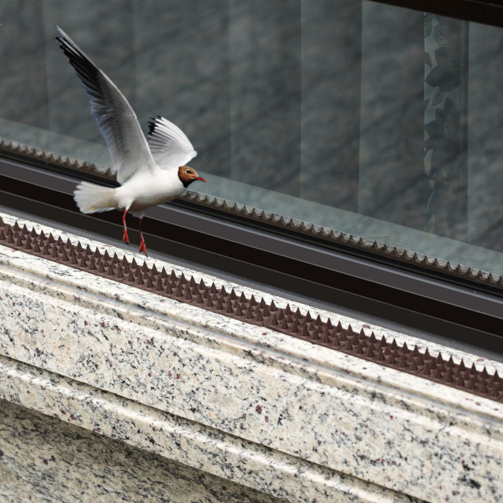 10 Pieces Bird Deterrent Spikes Bird Repellent Bird Supplies Brown