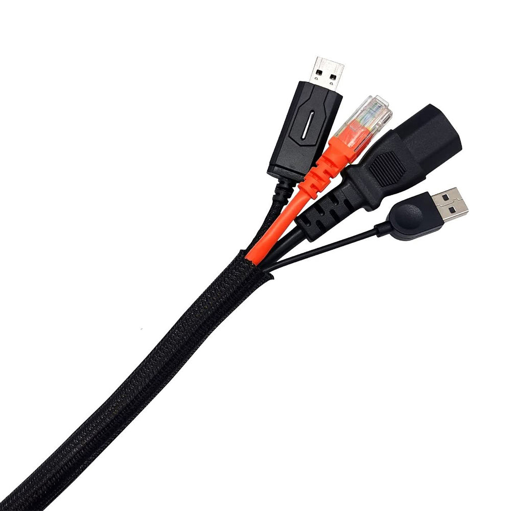 8 X Braided Cable Sleeve Cord Wire Protector