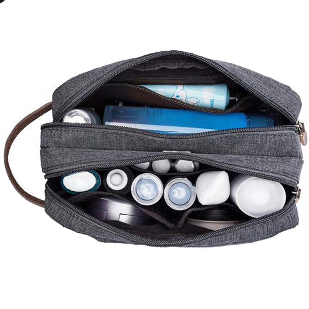Travel Toiletry Wash Bag Cosmetic Bags Grey