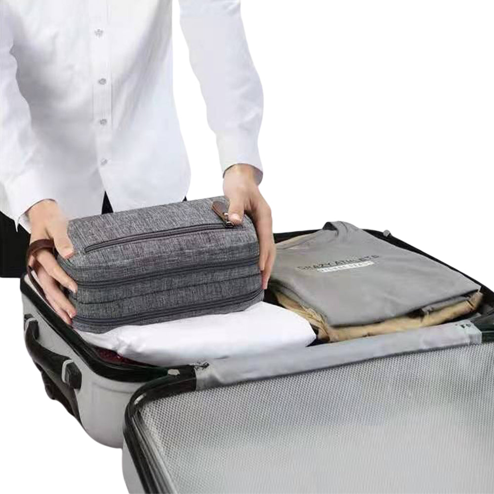 Travel Toiletry Wash Bag Cosmetic Bags Grey