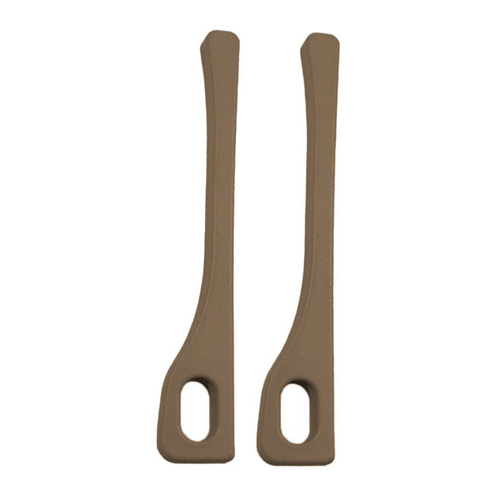 2Pcs Car Seat Gap Filler Console Side Gap Blocker Pad Spacer Brown