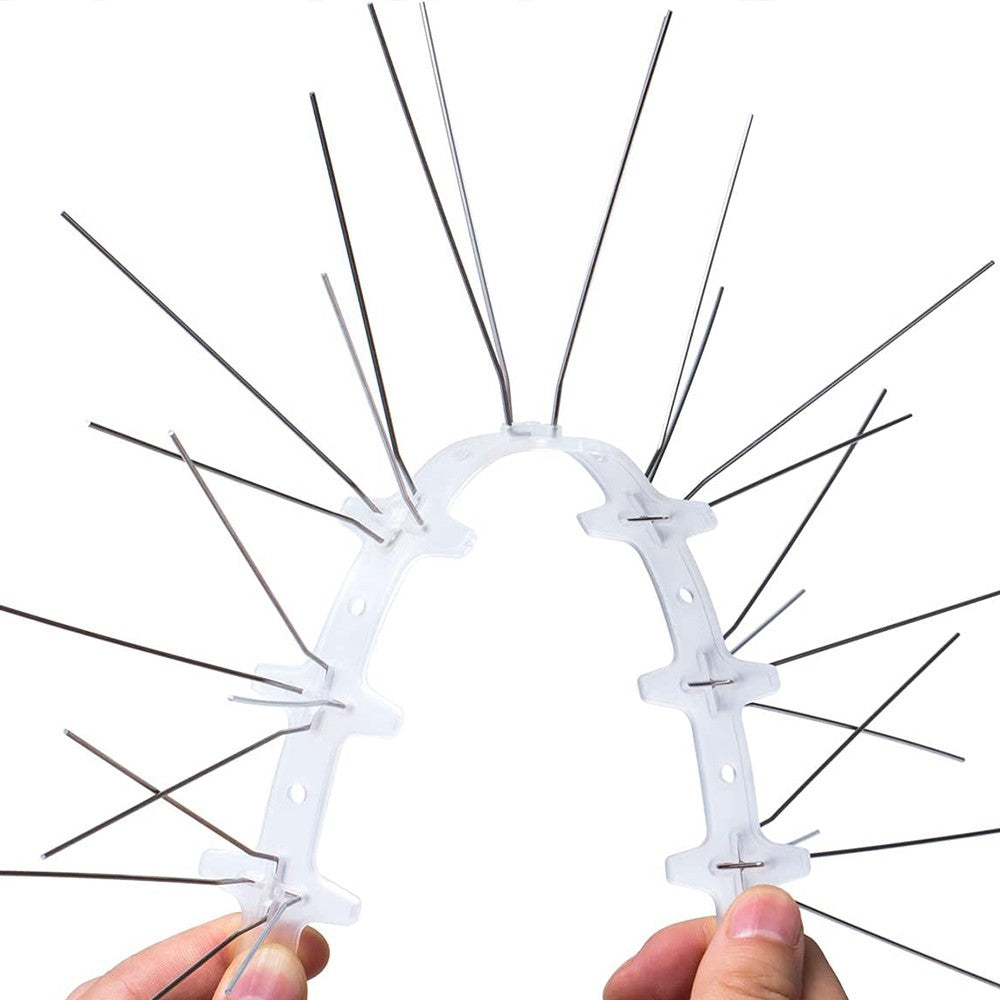 12Pcs Stainless Steel Bird Repellent Spike Repeller for Verandas Roof Windowsill