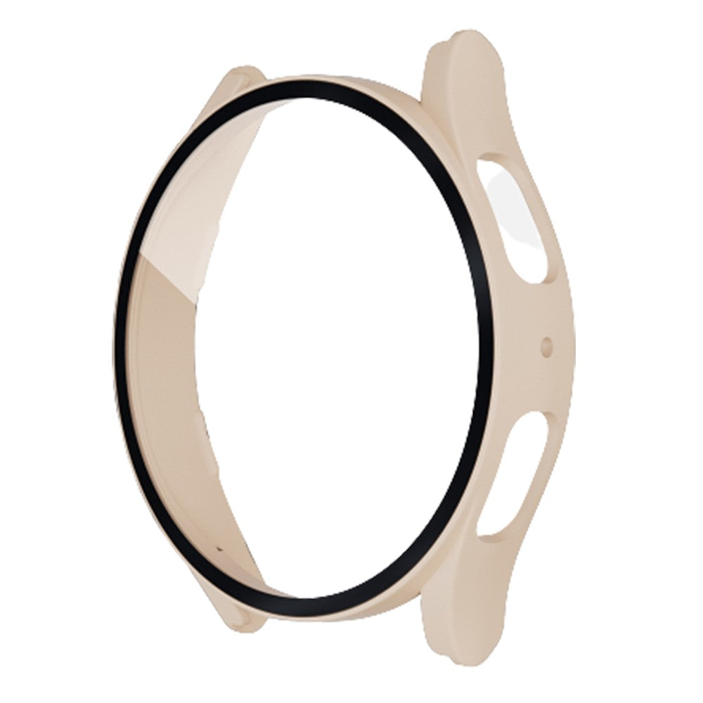 2Pcs for Samsung Galaxy Watch5 40mm Full Screen Protector Case Cover Black Beige