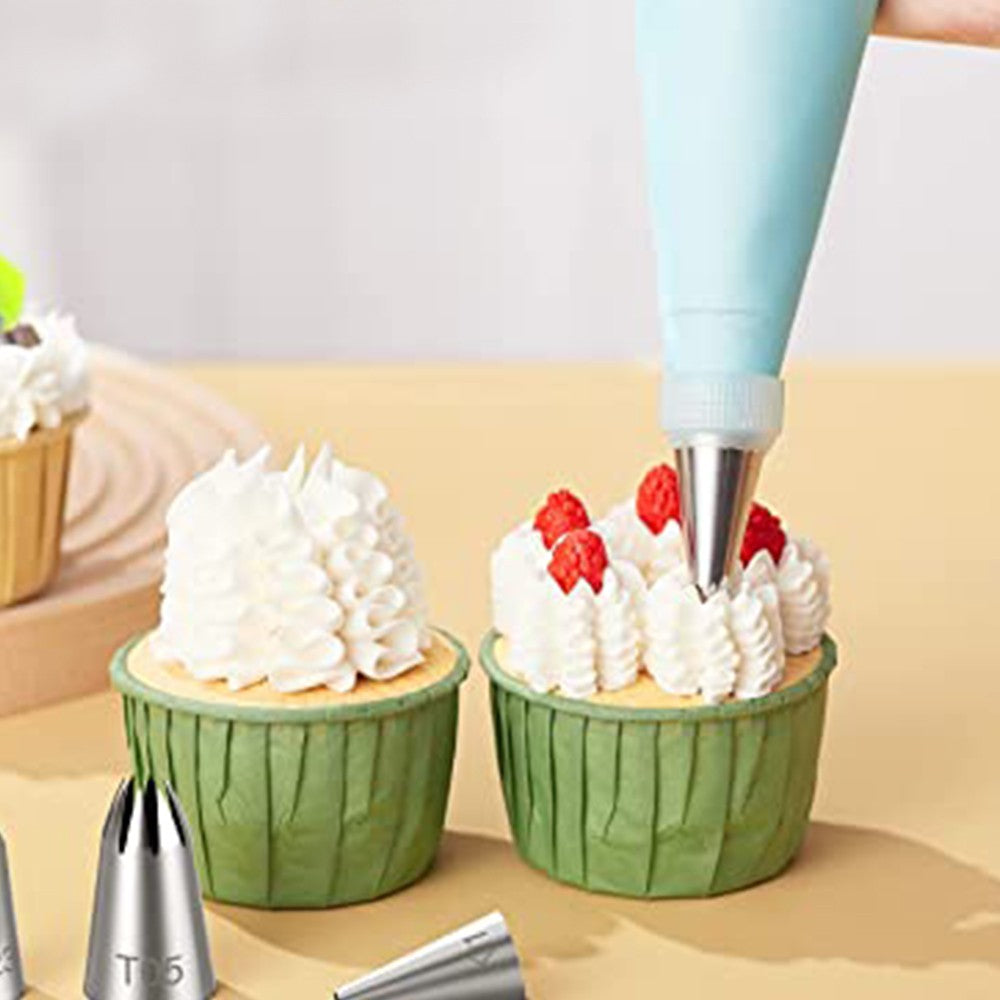 1 X Set of 21Pcs Cake Bread Baking Tool Pastry Cannoli Form Tube Cream Horn Mold