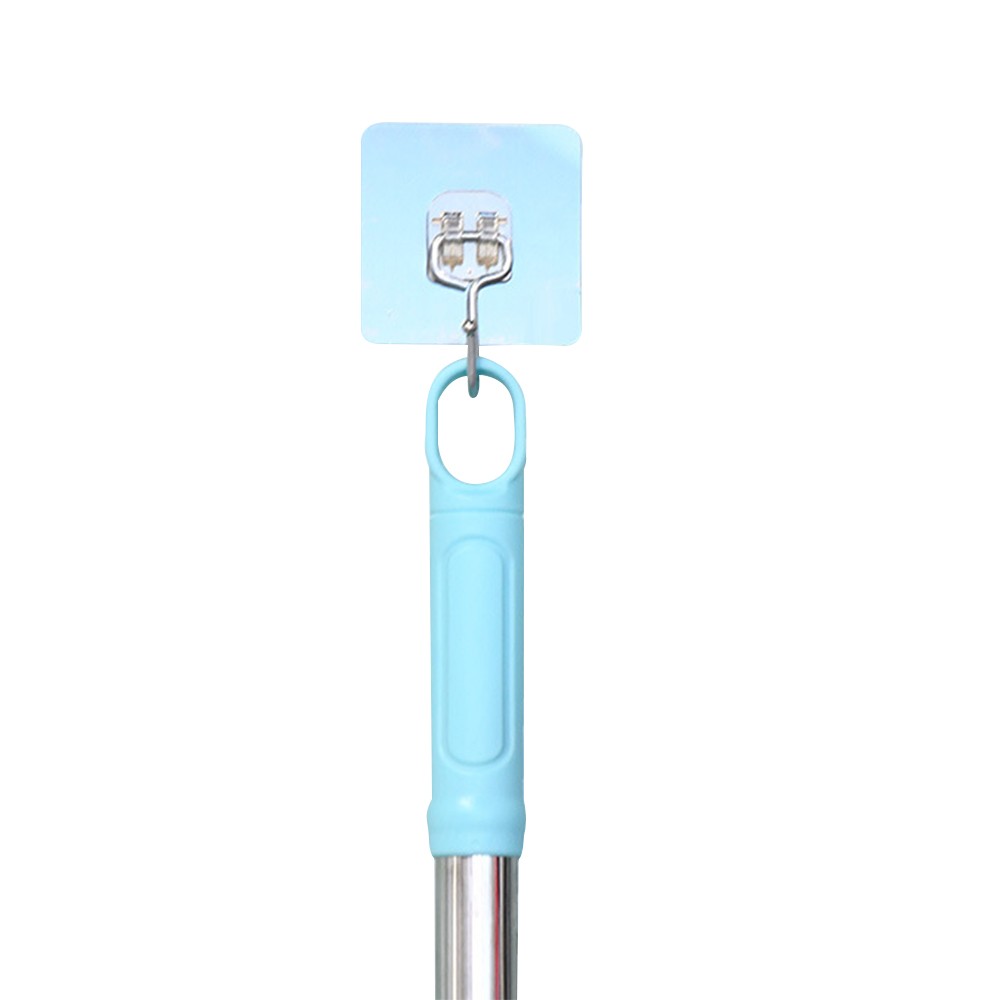 Retractable Long Handle Carpet Rake Pet Hair Removal Scraper Blue