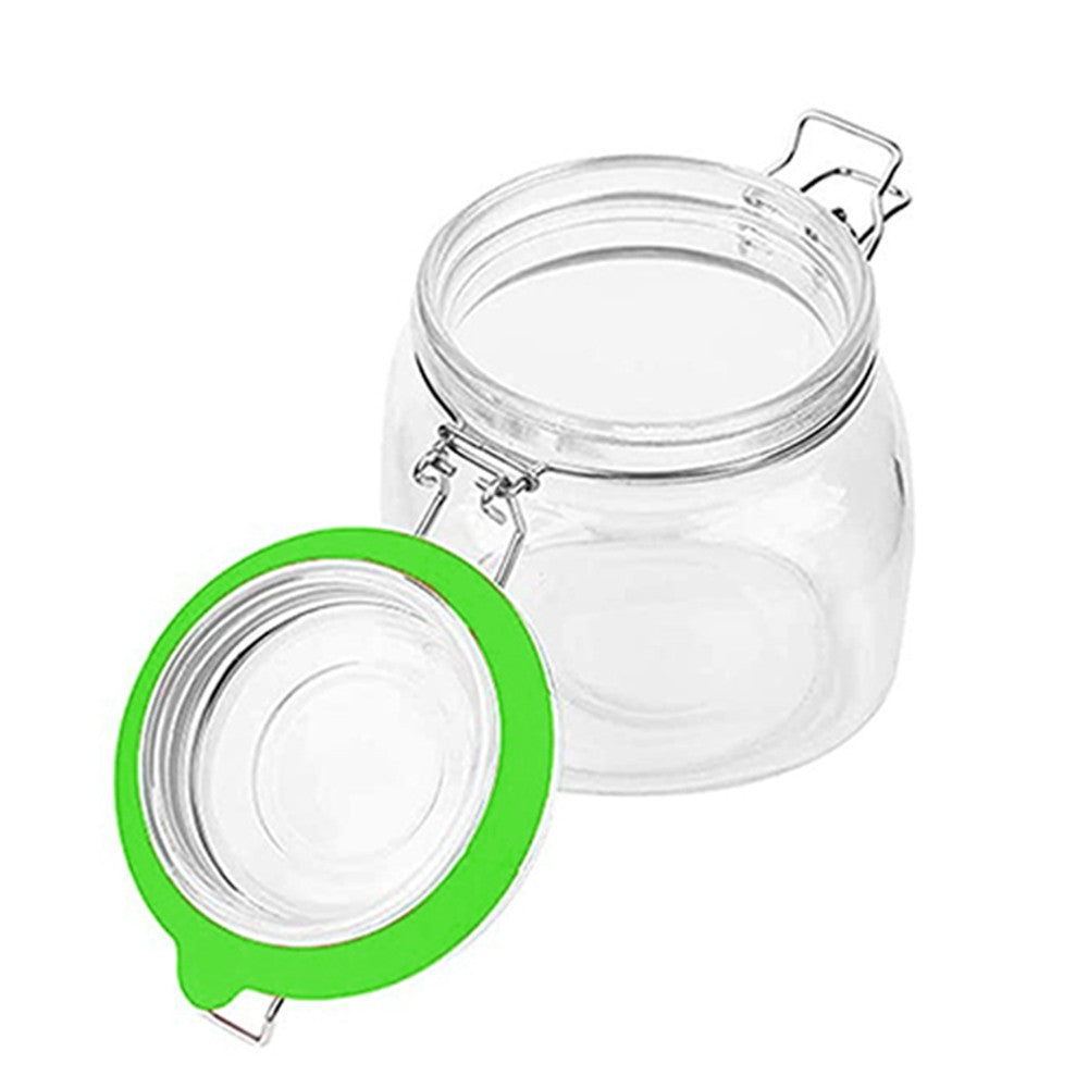 10Pcs Replacement Silicone Gasket Leak Proof Seal Ring for Mason Jar Lids Green